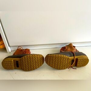 L.L. Bean Brown and Tan Winter Boots